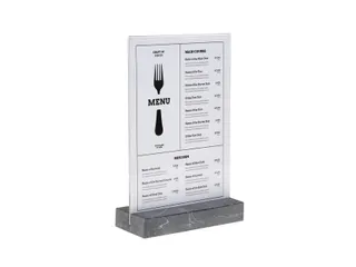 Kaarthouder Europel Folderstandaard A4 Polystone antraciet - 7