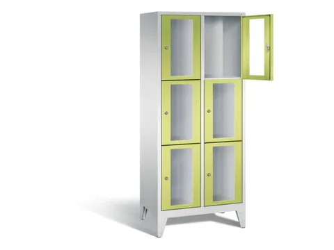 lockerkast 1850x810x500mm 2x3 vakken Cilinderslot Poten, RDS1108060