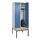 locker met bank,HxBxD 2120x800x815mm,2vak,vak B 400mm,draaigrendel