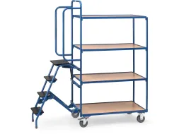 Orderverzamelwagens 2108 250kg 1000x600mm 4 Etages Hout