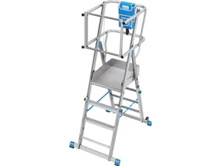 telescoop-platformladder,bordes HxBxD 150x500x600mm - 1