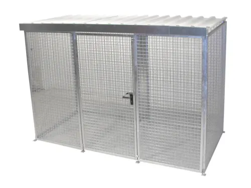 Gasflessendepot Dak Staal/Gaas Hxbxd 2180x3100x1500mm 78 Gasflessen