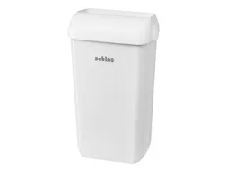 Afvalbak Satino open inworp 23 liter wit 332580