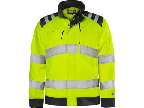 Fristads 4067 High vis Green jack klasse 3 GPLU Geel/Zwart XL