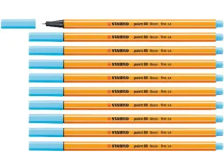 Fineliner STABILO point 88/031 fijn neon blauw - 4