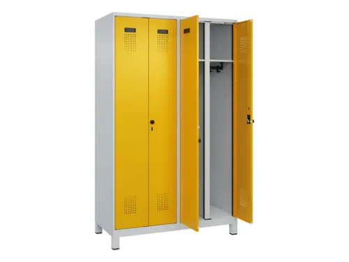 locker voor scheiding van kleding,HxBxD 1950x1200x500mm,4vak