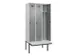 locker met bank,voor scheiding van kleding,HxBxD 2120x900x815mm,3vak
