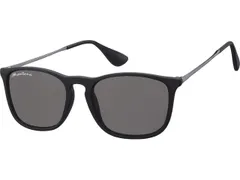 Zonnebril Montana met smoke glas en metalen pootje zwart