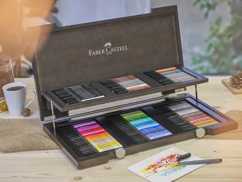 Tekenstift Fc Pitt Artist Pen Houten Koffer 90 delig
