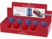 puntenslijper Faber-Castell GRIP 2001 mini blauw/rood assorti display - 3
