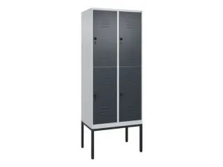 dubbeldekse locker,HxBxD 2120x800x500mm,2x2vak.,vak B 400mm - 1
