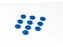 Memomagneten Blauw 25mm Doos 10 stuks