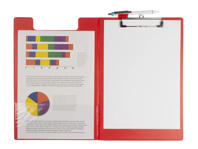 Klemmap Seco A4+ m klep rood