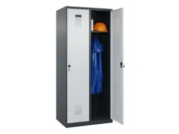 locker,HxBxD 1850x800x500mm,2vak,vak B 400mm,draaigrendel