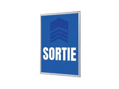 Kliklijst A1 complete set met print "SORTIE" Blauw
