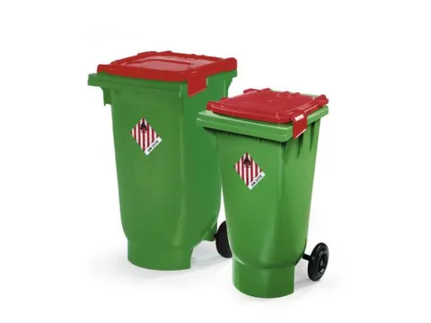 verzamelbak,v. materiaal,reinigingsmiddelen,HDPE,groen,200l