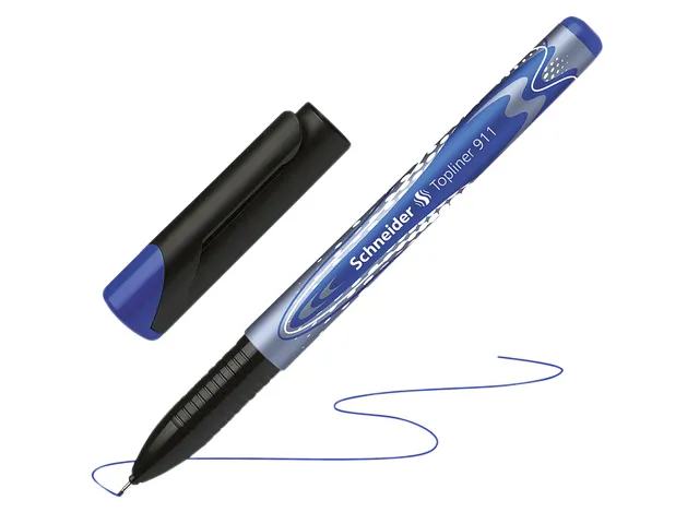Fineliner Schneider Topliner 911 blauw 0.4mm