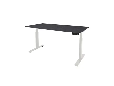 Dextro Plus Zit-sta Bureau Elektrisch 200x90 houtprint schaduw wit