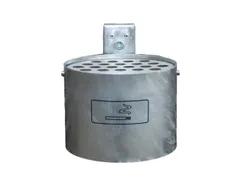 Asbak Rond 4 liter 135x200mm Binnen/Buitengebruik Wandmontage Verzinkt