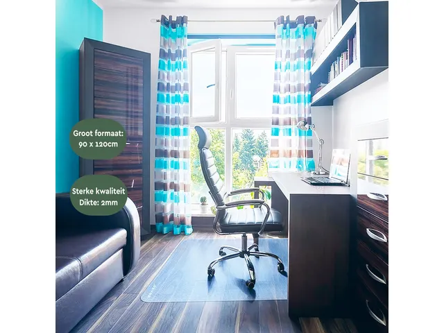 Tapis protège-sol BRASQ PVC 90x120cm pour sols durs