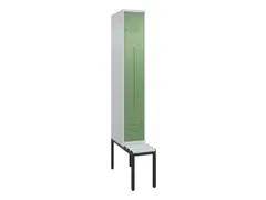 Z-garderobekast,HxBxD 2120x300x815mm,2vak,vak B 300mm,cil.-slot