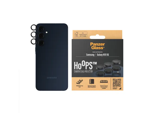 PanzerGlass Hoops Camera Lens Protector Black Samsung Galaxy A55