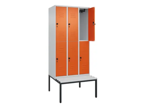 Dubbeldekse dekenkist,HxBxD 2120x900x815mm,3x2vak.,vak B 300mm