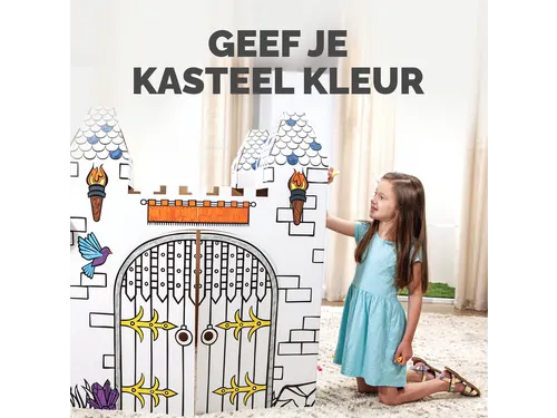 Kartonnen Kasteel XL Bankers Box Play inkleurbaar