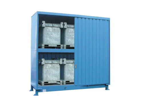 stellingcontainer v. gevaarlijke stoffen,max. 6xIBC,staand
