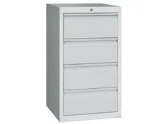 Ladenkast 900x500x500mm 4laden Uitschuifbaar Rolgeleiding Ral7035