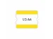 pochette d’inscription,marquage Hxl 216x180mm,PVC,jaune