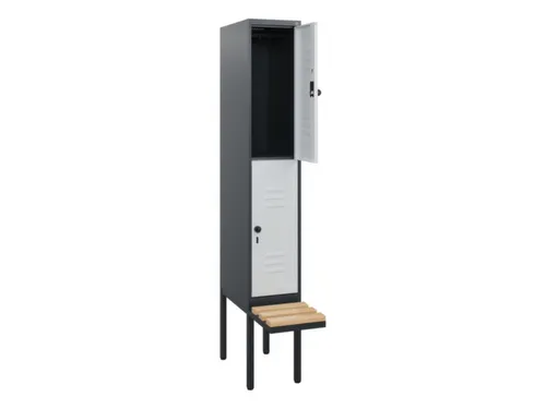 Dubbeldekse dekenkist,HxBxD 1950x300x815mm,1x2vak.,vak B 300mm