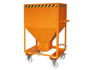 Stortgoedbak 780x1680mmx1115mm 600l Wielen Vorksloffen Ral2000 - 1