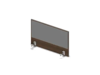 opzetpaneel v. bureau aanbouw zijkant 800mm Bruin Hickory BN8078-grijs - 1