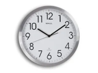 Wandklok MAUL Move RC Ø40cmxx4.5cm aluminium/wit incl.batterij - 2
