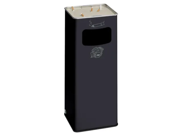 Combi-asbak Hxbxd 665X260X260Mm Vierkant Antraciet