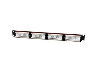 24 Port 1U Rackmount Cat6 Patch Panel - 3