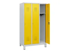 schoollocker,HxBxD 1630x900x500mm,3vak,vak B 300mm,cil.-slot,voeten