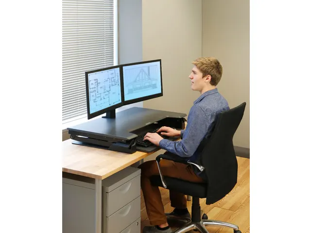 Werkstation Zit-Sta Bureau Converter Workfit Tl Zwart