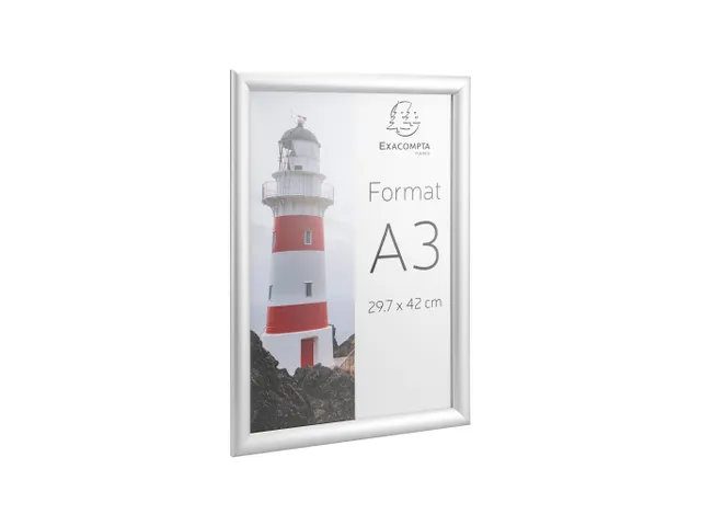 Wand poster lijst A3 aluminium/kristal