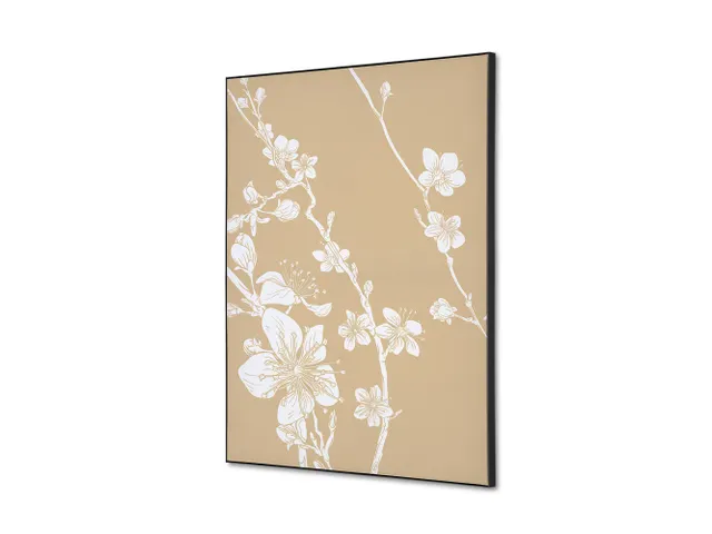 Wanddecoratie Textiel Set A2 Japanse Bloesem Beige
