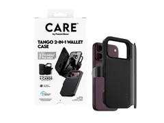 PanzerGlass CARE by Tango 2-in-1 Wallet Case Black w. MagSafe iP