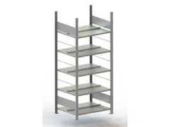 Inhaakstelling Basisveld Verzinkt 1850x806x636mm 5legborden 80kg