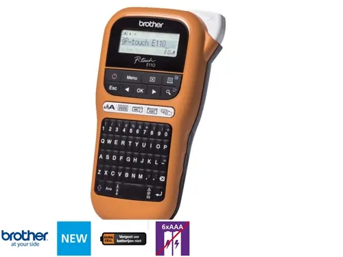 Brother P-Touch E110 Labelprinter Industriële Handheld