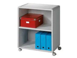 transportwagen,HxBxD 864x651x330mm,2vakken,1niveaus,2 OH,romp grijs
