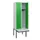 locker met bank,HxBxD 1950x600x815mm,2vak,vak B 300mm,draaigrendel