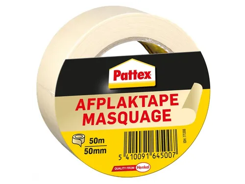 Afplaktape Pattex 50mmx50m creme