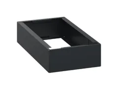 sokkel,HxBxD 100x250x500mm,kunststof,RAL7021,meerprijs