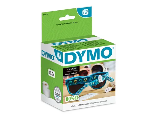 Etiket Dymo LabelWriter prijslabel 10x19mm 1 rol á 1500 etiketten wit
