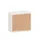schuifdeurkast,HxBxD 720x800x430mm,decor romp wit,decor front beuken